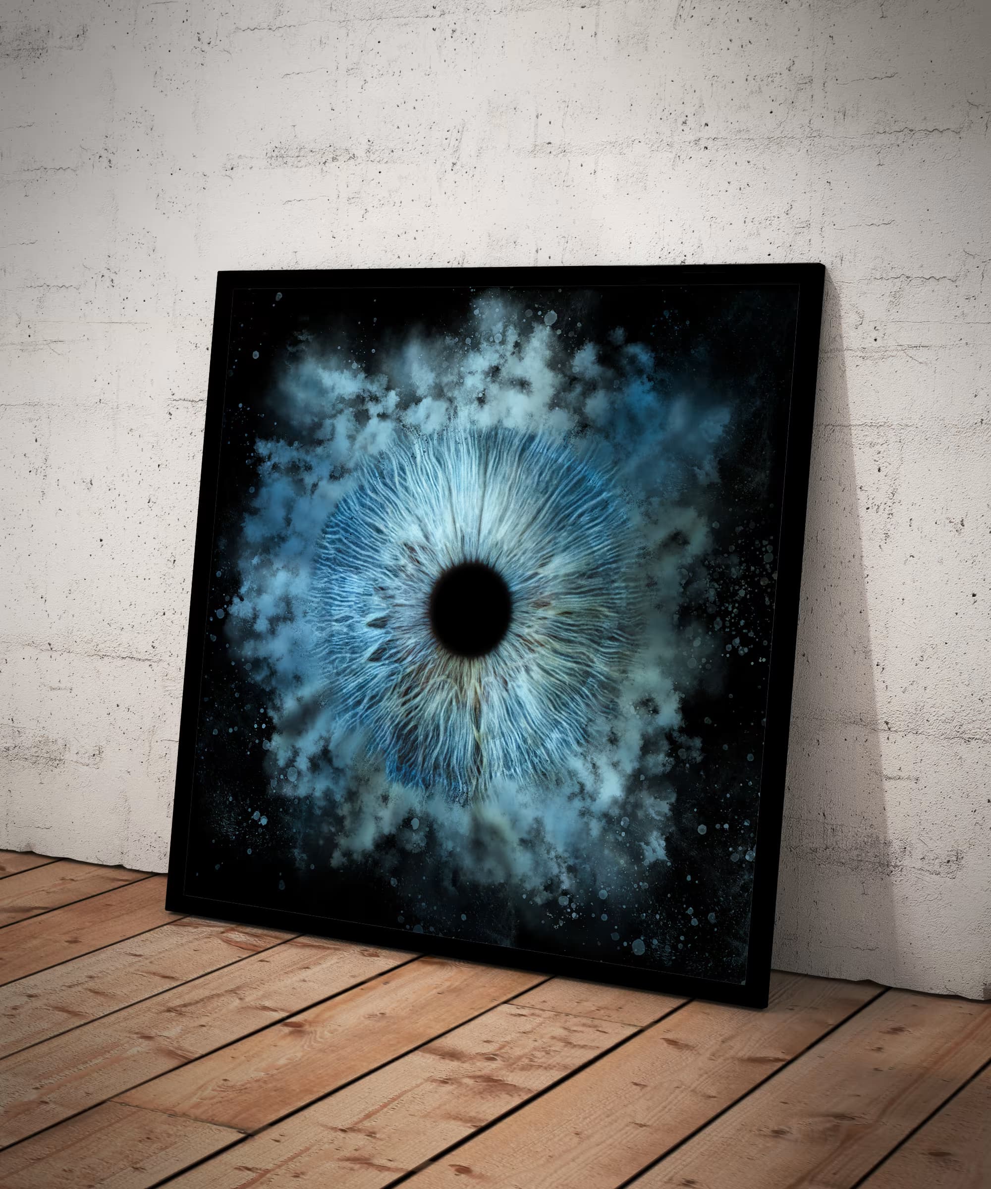 Canvas print on wall